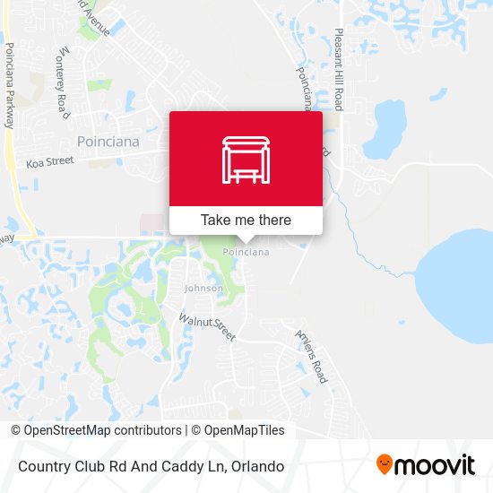 County Club Rd And Caddy Ln map