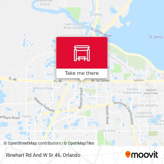 Rinehart Rd And W Sr 46 map