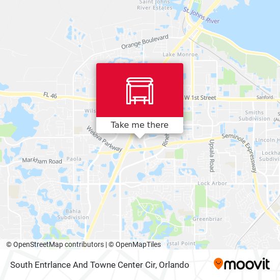 South Entrlance And Towne Center Cir map