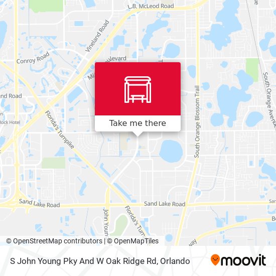 S John Young Pky And W Oak Ridge Rd map