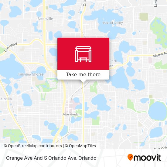 Orange Ave And S Orlando Ave map