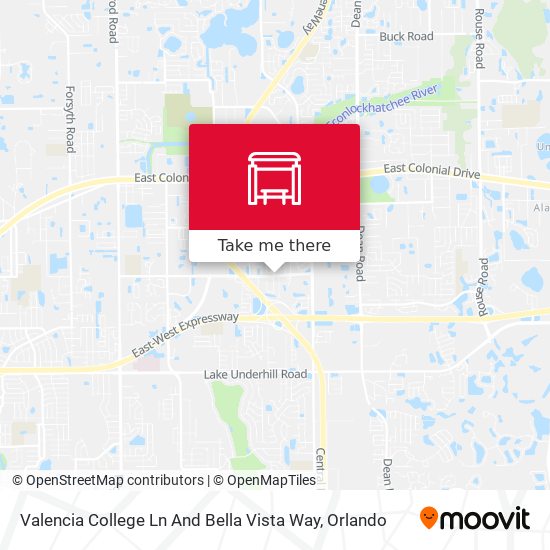 Valencia College Ln And Bella Vista Way map