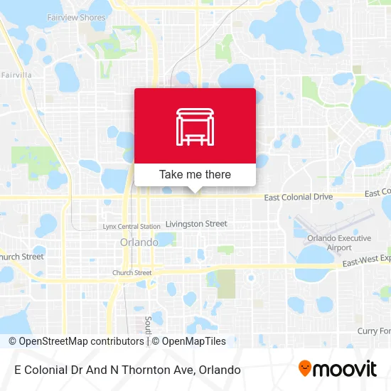 Mapa de E Colonial Dr And N Thornton Ave