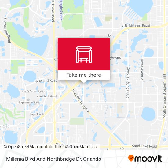 Mapa de Millenia Blvd And Northbridge Dr