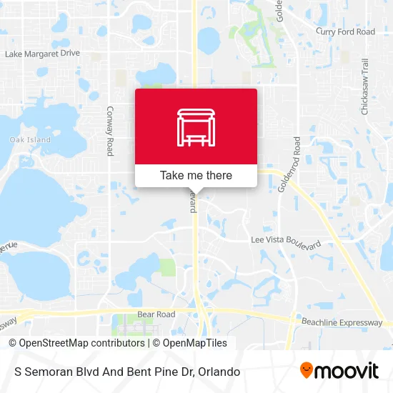 Mapa de S Semoran Blvd And Bent Pine Dr