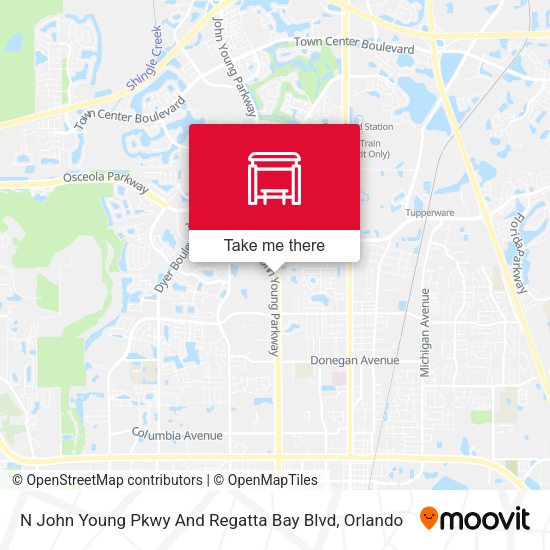 N John Young Pkwy And Regatta Bay Blvd map