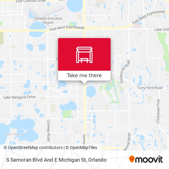 Mapa de S Semoran Blvd And E Michigan St
