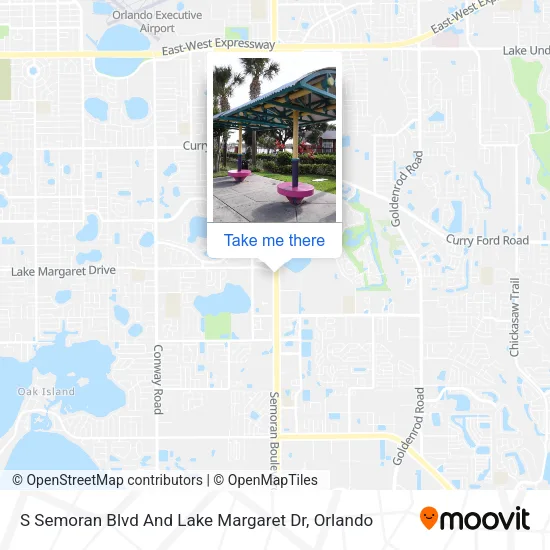 Mapa de S Semoran Blvd And Lake Margaret Dr