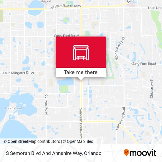 S Semoran Blvd And Annshire Way map