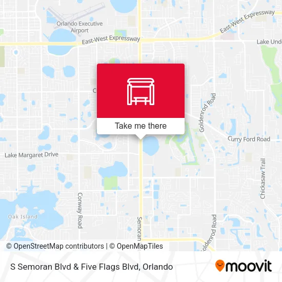 S Semoran Blvd & Five Flags Blvd map