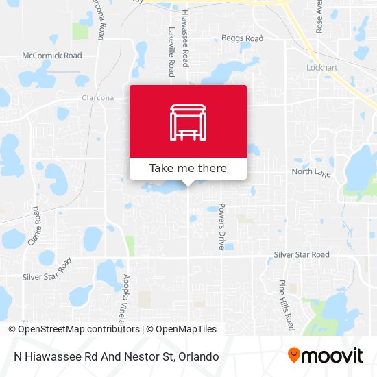 N Hiawassee Rd And Nestor St map