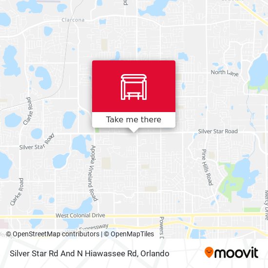 Silver Star Rd And N Hiawassee Rd map