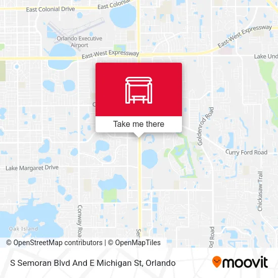 Mapa de S Semoran Blvd And E Michigan St