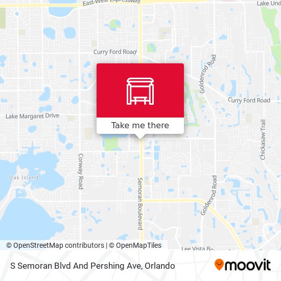 S Semoran Blvd And Pershing Ave map