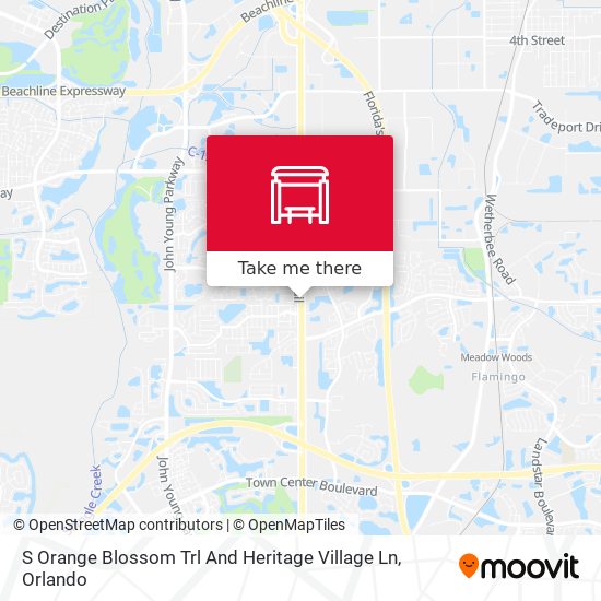 S Orange Blossom Trl And Heritage Village Ln map