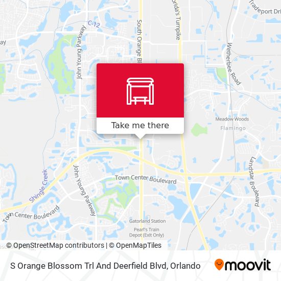 S Orange Blossom Trl And Deerfield Blvd map