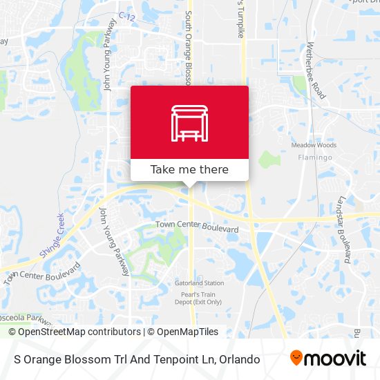 S Orange Blossom Trl And Tenpoint Ln map