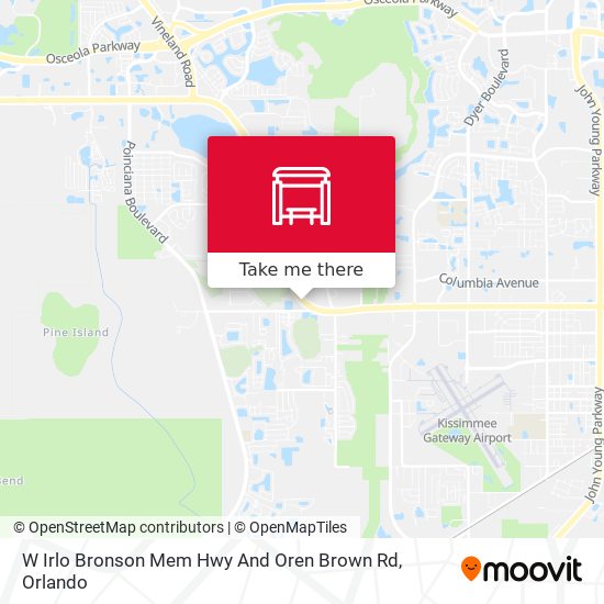 W Irlo Bronson Mem Hwy And Oren Brown Rd map