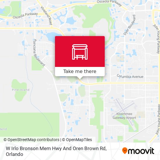 W Irlo Bronson Mem Hwy And Oren Brown Rd map