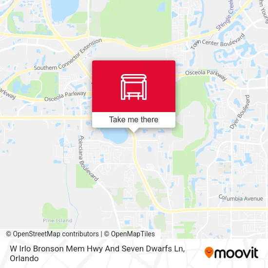 Mapa de W Irlo Bronson Mem Hwy And Seven Dwarfs Ln