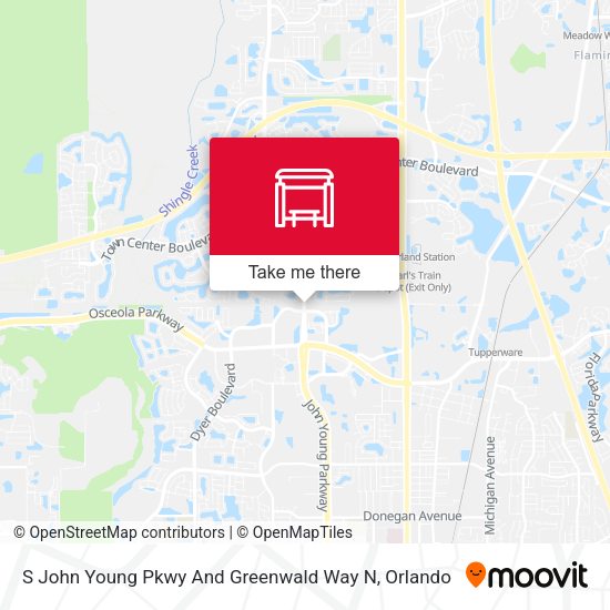 S John Young Pky And Greenwald Way North map