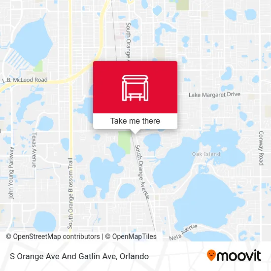 Mapa de S Orange Ave And Gatlin Ave
