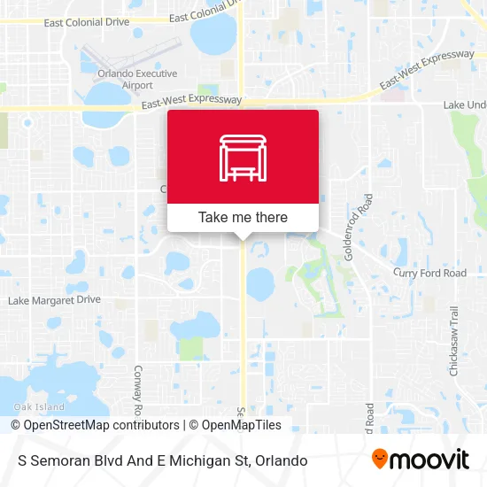 Mapa de S Semoran Blvd And E Michigan St