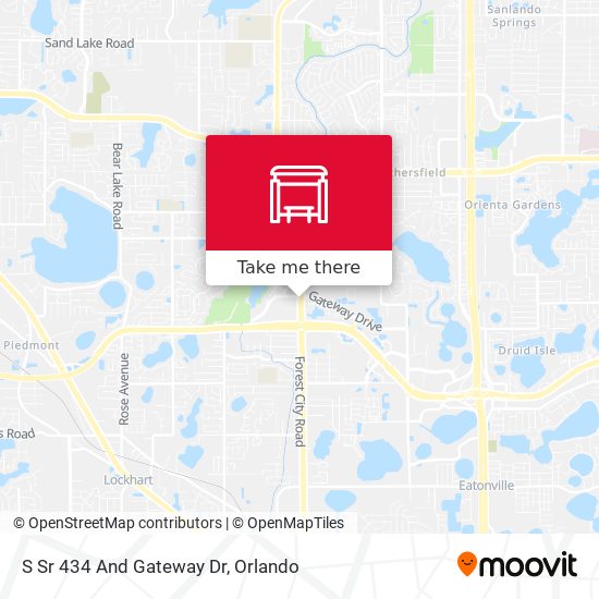 S Sr 434 And Gateway Dr map