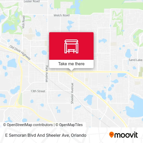 Mapa de E Semoran Blvd And Sheeler Ave