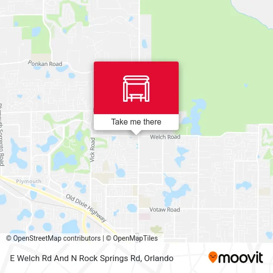 Mapa de E Welch Rd And N Rock Springs Rd