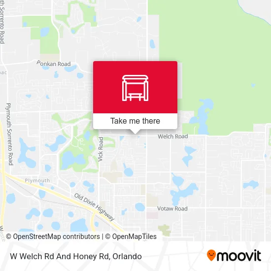 Mapa de W Welch Rd And Honey Rd