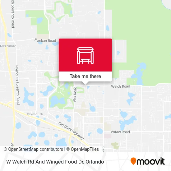Mapa de W Welch Rd And Winged Food Dr
