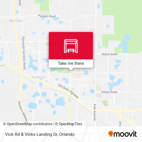 Vick Rd & Vicks Landing Dr map