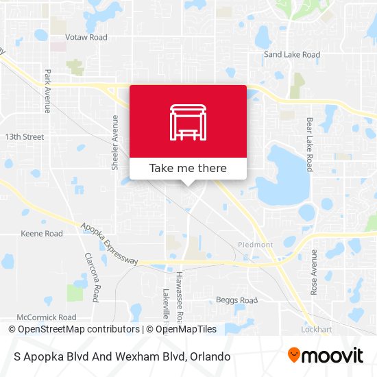 S Apopka Blvd And Wexham Blvd map