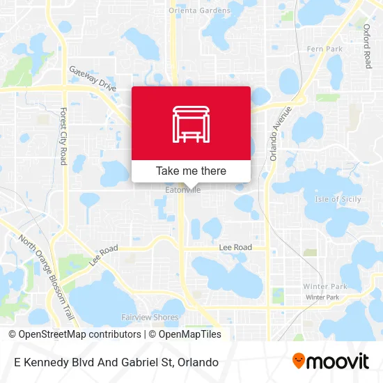 Mapa de E Kennedy Blvd And Gabriel St