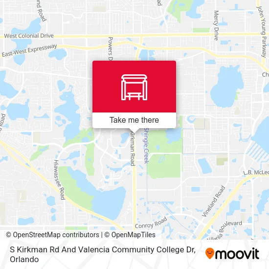 Mapa de S Kirkman Rd And Valencia Community College Dr