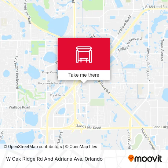 Mapa de W Oak Ridge Rd And Adriana Ave