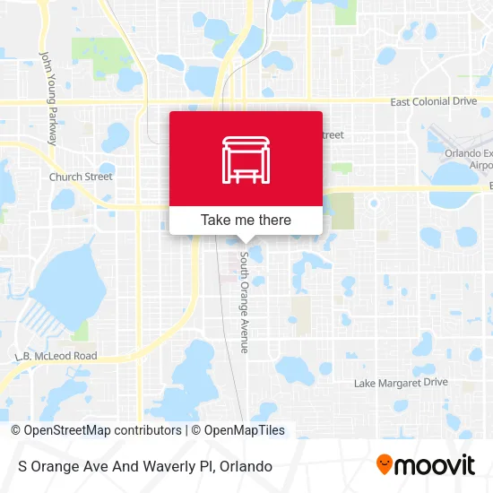 Mapa de S Orange Ave And Waverly Pl
