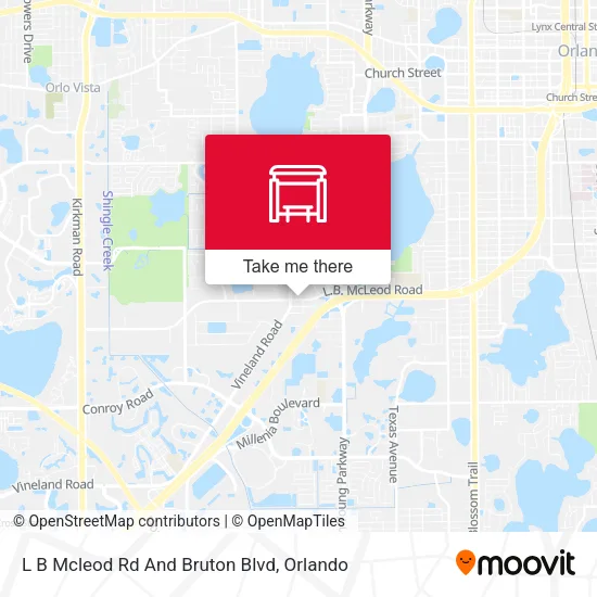Mapa de L B Mcleod Rd And Bruton Blvd
