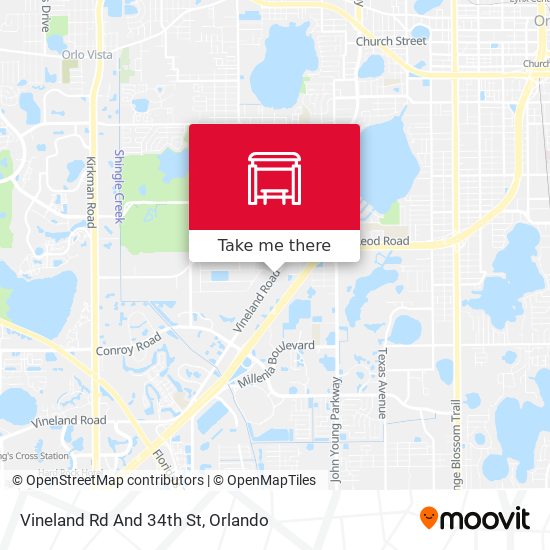 Vineland Rd And 34th St map