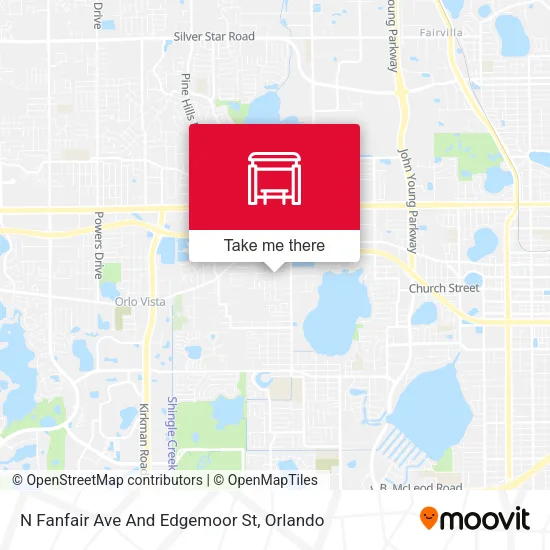Mapa de N Fanfair Ave And Edgemoor St