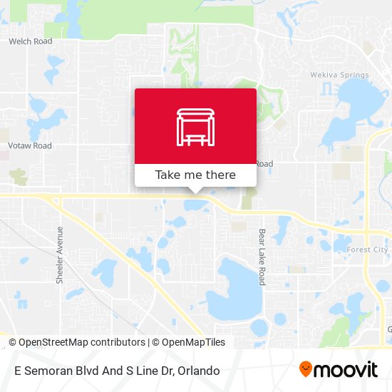 Mapa de E Semoran Blvd And S Line Dr