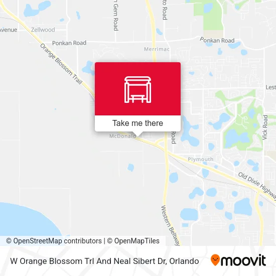 Mapa de W Orange Blossom Trl And Neal Sibert Dr