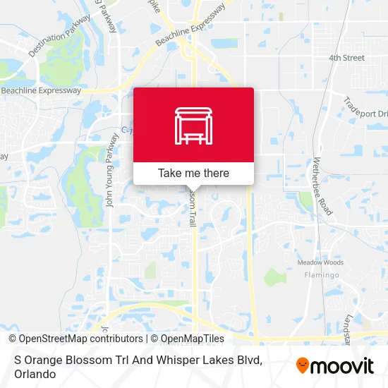 Mapa de S Orange Blossom Trl And Whisper Lakes Blvd