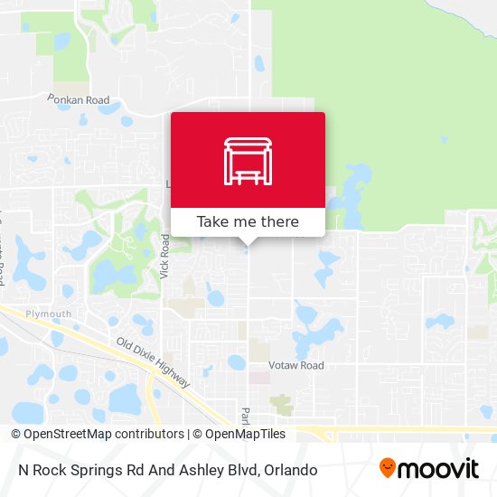 N Rock Springs Rd And Ashley Blvd map