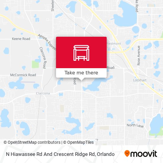 N Hiawassee Rd And Crescent Ridge Rd map