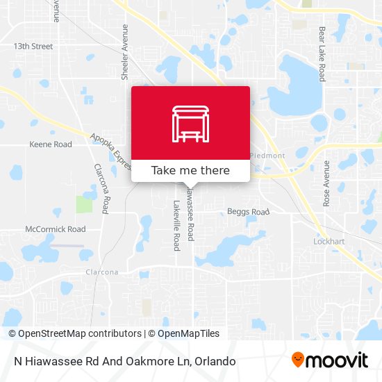 Mapa de N Hiawassee Rd And Oakmore Ln