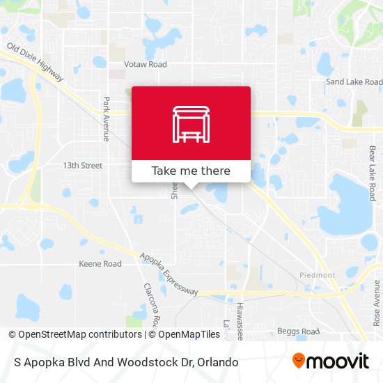 S Apopka Blvd And Woodstock Dr map