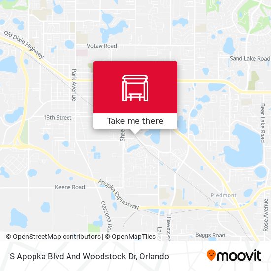 S Apopka Blvd And Woodstock Dr map