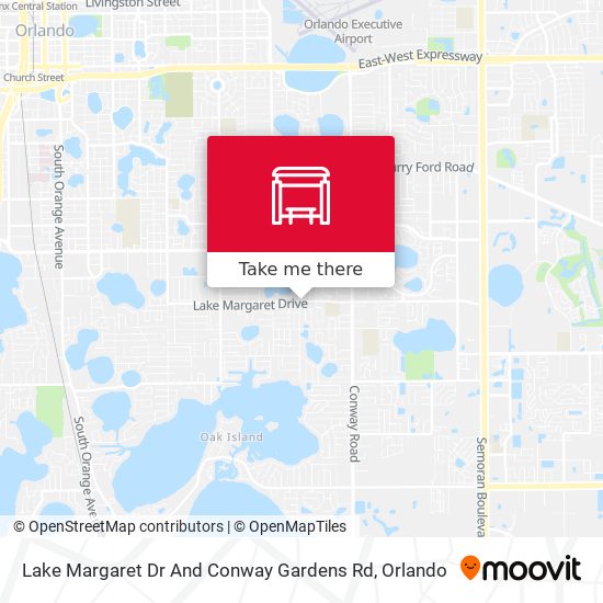 Mapa de Lake Margaret Dr And Conway Gardens Rd